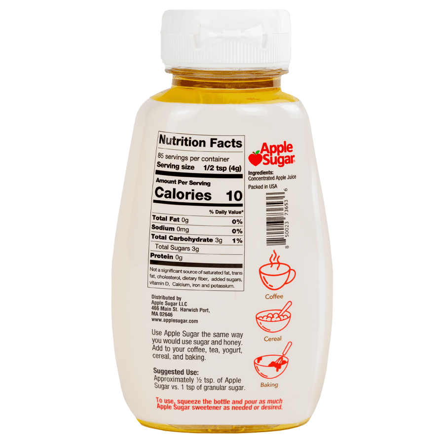 Apple Sugar™ Liquid Sweetener — Back